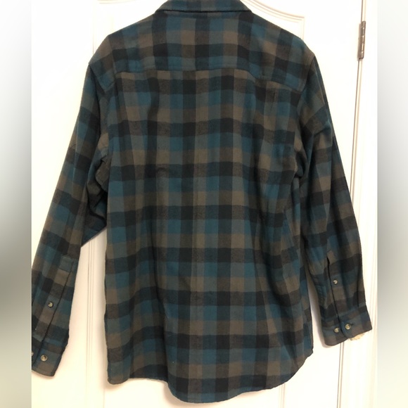 Teel, black, new mens’/unisex  plaid shirt, medium, all cotton - Picture 3 of 6